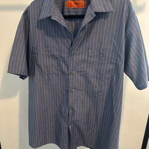 Blue Striped Work Shirt